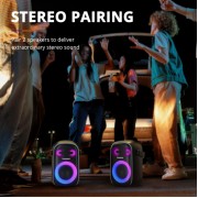 TRONSMART φορητό ηχείο Halo 110 με μικρόφωνο, 60W, 12000mAh, LED, μαύρο