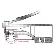 GOOBAY βύσμα RJ45 93829, CAT 6 STP, μεταλλικό, 10τμχ