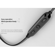 CELEBRAT earphones A19 με μαγνήτη, Bluetooth, 10mm, 110mAh, μαύρα