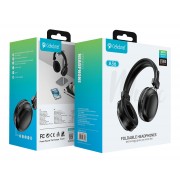 CELEBRAT headphones A36, ασύρματα & ενσύρματα, micro SD, 40mm, 250mAh, μαύρα