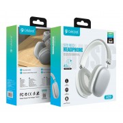 CELEBRAT headphones A39, ασύρματα & ενσύρματα, micro SD, 40mm, 400mAh, ασημί