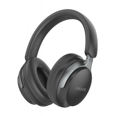 CELEBRAT headphones A40, ασύρματα & ενσύρματα, 40mm, 250mAh, μαύρα