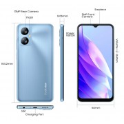 BLACKVIEW smartphone A52 Pro, 6.5", 4/128GB, 5180mAh, Android 13, μαύρο