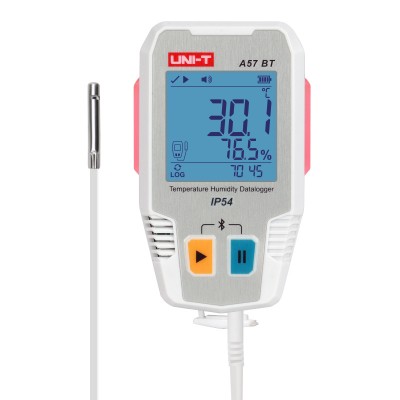 UNI-T ψηφιακό θερμόμετρο & υγρασιόμετρο A57 BT, -40~85 °C, Bluetooth, IP54