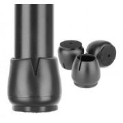 Προστατευτικές τάπες επίπλων AG562G, 12-16mm, μαύρες, 16τμχ