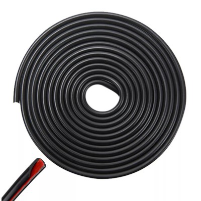 Προστατευτικό πόρτας αυτοκινήτου AG679F, αυτοκόλλητο, 5m, μαύρο