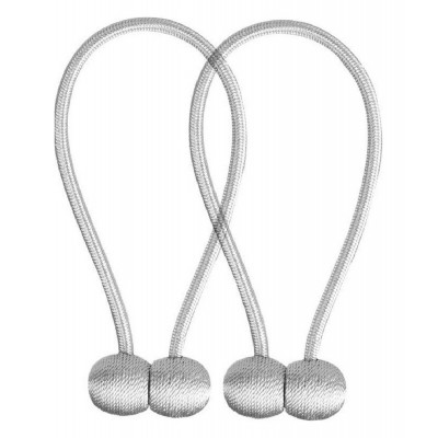 Μαγνητική δέστρα AG701 για κουρτίνες, 47cm, γκρι, 2τμχ