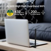 TP-LINK ασύρματος USB αντάπτορας δικτύου Archer T2U Plus, 600Mbps, V.1