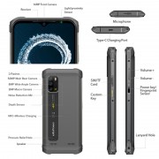 ULEFONE smartphone Armor 12S 4G, 6.52" 8/128GB, 5180mAh, IP68/69K, μαύρο