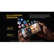 ULEFONE smartphone Armor 24, 6.78", 12/256GB, 22000mAh, IP68/IP69K, μαύρο