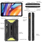 ULEFONE tablet Armor Pad 3 Pro, 10.36", 8/256GB, 33280mAh, 4G, μαύρο