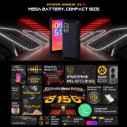 ULEFONE smartphone Power Armor X11 Pro, 5.45", 4/64GB, 8150mAh, IP68/IP69K, μαύρο