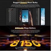 ULEFONE smartphone Power Armor X11 Pro, 5.45", 4/64GB, 8150mAh, IP68/IP69K, μαύρο