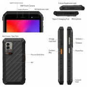 ULEFONE smartphone Power Armor X11 Pro, 5.45", 4/64GB, 8150mAh, IP68/IP69K, μαύρο