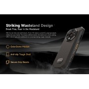 ULEFONE smartphone Armor X16, 6.56", 6/128GB, 10360mAh, IP68/IP69K/MIL-STD-810H, μαύρο