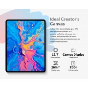 TECLAST tablet ArtPad Pro με στυλό αφής, 12.7", 8/256GB, 4G, Android 15, 10000mAh, γκρι