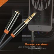 CABLETIME καλώδιο προέκτασης ήχου 3.5mm CT-AV311-P11FG, gold plated, 1.5m, μαύρο