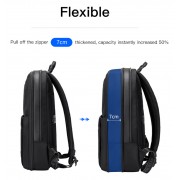 ARCTIC HUNTER τσάντα πλάτης B00410 με θήκη laptop 15.6", πτυσσόμενη, 21L, μαύρη