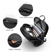 ARCTIC HUNTER τσάντα πλάτης B00410 με θήκη laptop 15.6", πτυσσόμενη, 21L, μαύρη