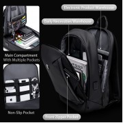 ARCTIC HUNTER τσάντα πλάτης B00443-BK με θήκη laptop 15.6, μαύρη