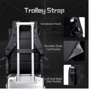ARCTIC HUNTER τσάντα πλάτης B00465 με θήκη laptop 15.6", 25L, μαύρη