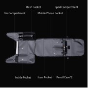 ARCTIC HUNTER τσάντα πλάτης B00465 με θήκη laptop 15.6", 25L, μαύρη