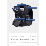 ARCTIC HUNTER τσάντα πλάτης B00492-1 με θήκη laptop 15.6", 22L, μαύρη
