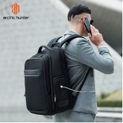 ARCTIC HUNTER τσάντα πλάτης B00544 με θήκη laptop 17", 40L, USB, μαύρη