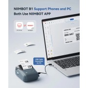 NIIMBOT smart θερμικός εκτυπωτής ετικετών B1, 203dpi, Bluetooth, μπλε