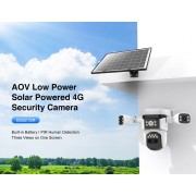 VSTARCAM smart ηλιακή κάμερα BG621SR, triple lens, 2MP, 4G, SD, PTZ, IP66