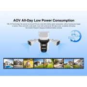 VSTARCAM smart ηλιακή κάμερα BG621SR, triple lens, 2MP, 4G, SD, PTZ, IP66