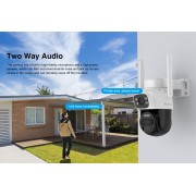 VSTARCAM smart ηλιακή κάμερα BG622DR, dual lens, 2MP, 4G, SD, PTZ, IP66