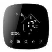 Smart θερμοστάτης πετρελαίου BHT-001-GBLW, WiFi, χωνευτός, μαύρος