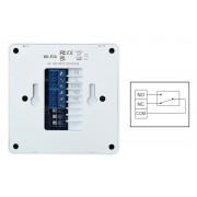 Smart θερμοστάτης αερίου BHT-800WM-GCLW, WiFi, επιτοίχιος, λευκός