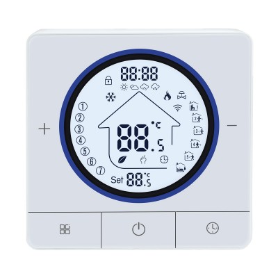 Smart θερμοστάτης αερίου BHT-800WM-GCLW, WiFi, επιτοίχιος, λευκός