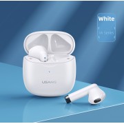 USAMS earphones IA04 με θήκη φόρτισης, True Wireless, Φ13mm, λευκά