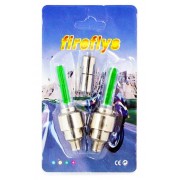 Καπάκι βαλβίδας ποδηλάτου BIKE-0030, LED, 6.5cm, 2τμχ, πράσινο