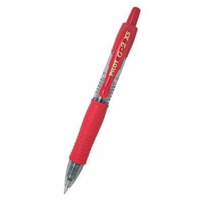 PILOT στυλό διαρκείας gel G-2 XS, 0.7mm, 11cm, κόκκινο
