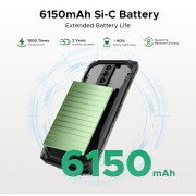 DOOGEE smartphone Blade 10 Energy, 6.56", 4/128GB, 6150mAh, IP68/IP69K/MIL-STD-810H, μαύρο