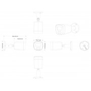 LONGSE IP κάμερα BMSC-2FCV2RC-28PMTF με μικρόφωνο, 2MP, 2.8mm, αδιάβροχη IP67, PoE