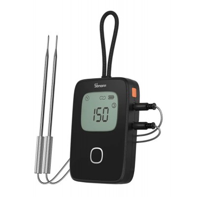 SONOFF smart θερμόμετρο barbeque BMT01 με 2x αισθητήρες, έως 300 °C, μαύρο