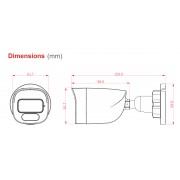 LONGSE υβριδική κάμερα BPSGTHC500FKERC, 2.8mm, 5MP, AOC, IP66, IR έως 30m