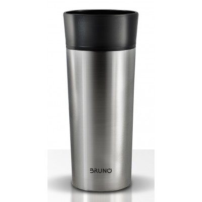 BRUNO θερμός BRN-0068, εργονομικό καπάκι, anti-slip, 360ml, ασημί