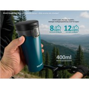 BRUNO θερμός BRN-0072, με κλείδωμα, anti-slip, 400ml, μπλε