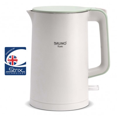 BRUNO βραστήρας BRN-0140 με διπλό τοίχωμα, 1.7L, Strix, 2200W, λευκός