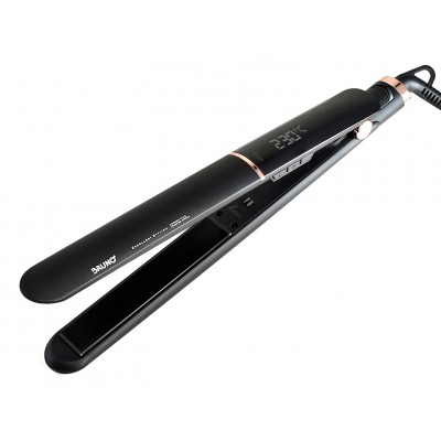 BRUNO BRN-0219 Ισιωτική πρέσα μαλλιών με κεραμικές πλάκες, 50W, ψηφιακή ένδειξη, black-copper