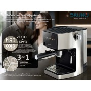 BRUNO "Barista" BRN-0224 Αυτόματη Μηχανή Espresso & Cappuccino, 3 σε 1, Hot & Cold, 950W, 19 bar, ψηφιακή