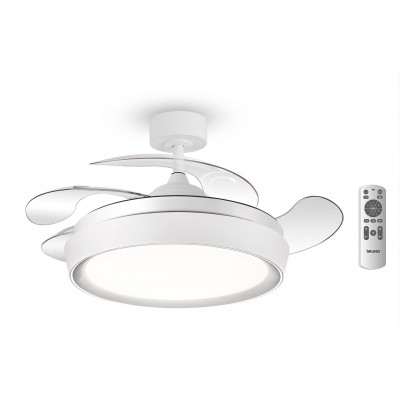 BRUNO BRN-0227 Ανεμιστήρας οροφής με LED φως, AC 82W, 42", O107x47εκ., λευκός