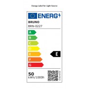 BRUNO BRN-0227 Ανεμιστήρας οροφής με LED φως, AC 82W, 42", O107x47εκ., λευκός