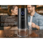 BRUNO BRN-0256 Ηλεκτρικός Μύλος Καφέ επαναφορτιζόμενος με 39 επίπεδα άλεσης, μαύρος